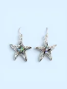 Abalone Starfish Earrings