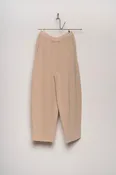 BARREL LEG CASHMERE PANTS
