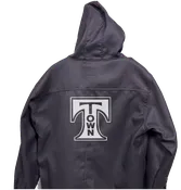 Dickies Black Hooded Canvas Fleece Lined Work Jacket / Size Lrg 42-44 Long Coat Y2K — T-Town Apparel