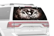 America the Beautiful Vintage Eagle Rear Window Decal