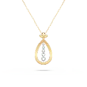 Angel Art Journey Diamond Necklace - Large