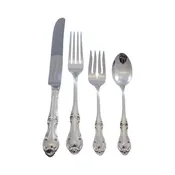 4 pc. Sterling Silver Place Sized Place Setting  "Joan of Arc" by International