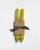 9" Twist Taper Candle, Bamboo