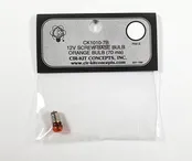 12 Volt Dollhouse Replacement Bulb ORANGE Glow Steady Light Screw Base