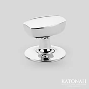 Amberly Cabinet Knob on Backplate | Katonah Hardware — Katonah Architectural Hardware