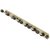 Collegiate Collection 6 Position Tie and Belt Rack Boulder Black and Gold Edition