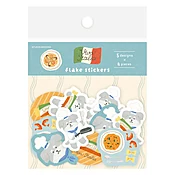 Furukawashiko Flake Stickers - Pasta Dog
