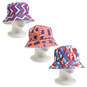 HAT PATRIOTIC BUCKET STYLE 3AST AMERICANA PRINTS/HT JHOOK
