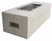 HPC Ready to Finish H Burner Fire Pit Enclosure  Electronic Ignition- U60X24/36X14CEK 120 VAC