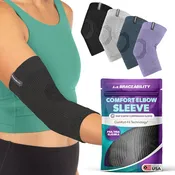 Comfort Elbow Sleeve – Lightweight Compression Support for Elbow Pain, Tendonitis, Arthritis and Injury Recovery