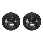 7"  LED Black Headlight Set