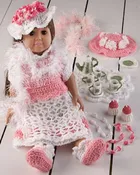 18" Doll Helena Has a Tea Party Crochet Pattern