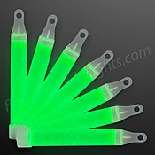 4" GREEN Mini Glow Sticks, Bulk Pack of 50