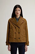 Caban en pur coton - Femme - Marron