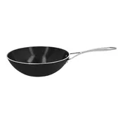 Demeyere Alu Pro 5 12-inch, Aluminum, Wok With Ceramic Coating, Matte Black