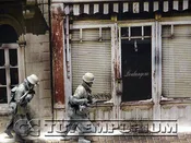 "BRAND NEW"  Build-a-Rama Deluxe WWII "Photo Real" Winter Color Facade #1 w/Sidewalk