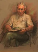 Man reading a book