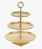 3 Tier gold stand