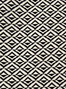 Black/Bisque Rayon/Nylon/Lycra Geometric Weave Jacquard Stretch Bengaline Suiting 60W