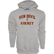 ASU Hockey Blue84 Ash Heather Gray Hoodie