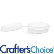 0.25 oz LDPE Polycon with Hinged Lid - White
