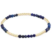 blissful pattern 2.5mm bead bracelet - lapis