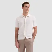 Basketweave Sweater Shirt - Chalk