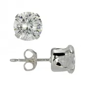 Round Diamond Earrings - 6mm