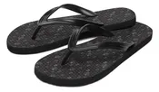 16th Anniversary Honeycomb Black Flip Flop Sandals