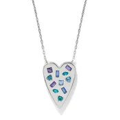 Brighton | Love Message B Radiant Reversible Necklace in Silver and Multicolor