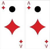 Ace of Diamonds Cornhole Wraps