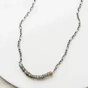 Arch Necklace on Alternating Cable Chain