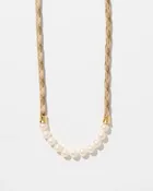 14K Plated Yellow Gold Khaki Paracord Necklace