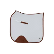 16 Cypress Dressage Pad - White & Cognac