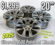 2025 Chevy Silverado 1500 20” Polished Wheels — Big Boys Toys of the North