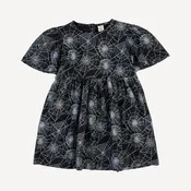bell sleeve dress | spiderweb | organic cotton interlock