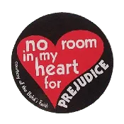 Bahai No Room in My Heart for Prejudice Stickers