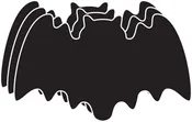 Die-Cut Magnetic - Large Single Color Bat