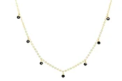 Dainty Black Spinel Choker Necklace