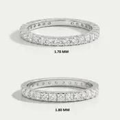 1.80 MM Round Cut Lab Diamond Eternity Wedding Band