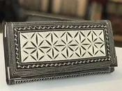 Uang Large Fold Handmade Wallet Vegan Embroidered