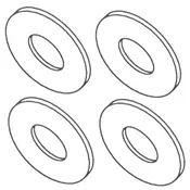 Custom Rockets CD-2060 Centering Rings (8 Disc Rings)
