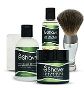 Basic Shaving Solution White Tea With Clear Shaving Brush