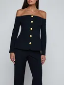 Alice Off Shoulder Blazer