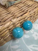 Turquoise Ball Earrings