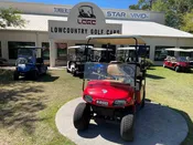 2021 Used E-Z-GO VALOR (48v) - Flame Red/Tan - #3073