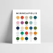 Minneapolis Color Palette Print