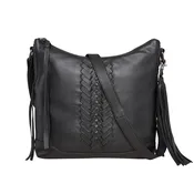 Blake Leather Scooped Leather Crossbody Purse