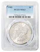 1902 Morgan Dollar PCGS MS-63 - Rarcoa | Rare Coin Company of America, Inc
