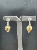 10mm 14kGF bead earrings